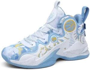 Kids Basketball Shoes, Running Walking Shoes Breathable Comfortable Boys Sneakers for Little/Big Kids