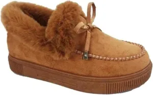 Lausiuoe Boots For Women Ankle Booties Warm Snow Boots Winter Shoes Fur Lined Slip On Casual Fashion Trendy Loafers Shoes