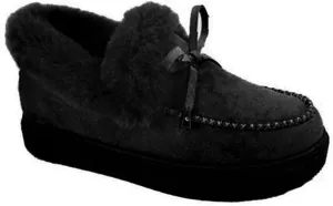 Lausiuoe Boots For Women Ankle Booties With Fur Lined Warm Slip On Comfortable Winter Snow Boots Fashion Casual Loafers Shoes