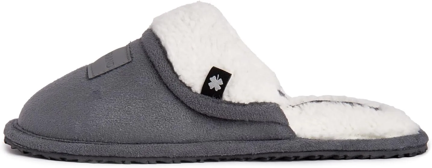 Lucky Brand Boy's Fleece Clog Micro Suede Tab Slippers  Warm and Comfortable Indoor Footwear