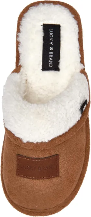 Lucky Brand Boy's Fleece Clog Micro Suede Tab Slippers  Warm and Comfortable Indoor Footwear
