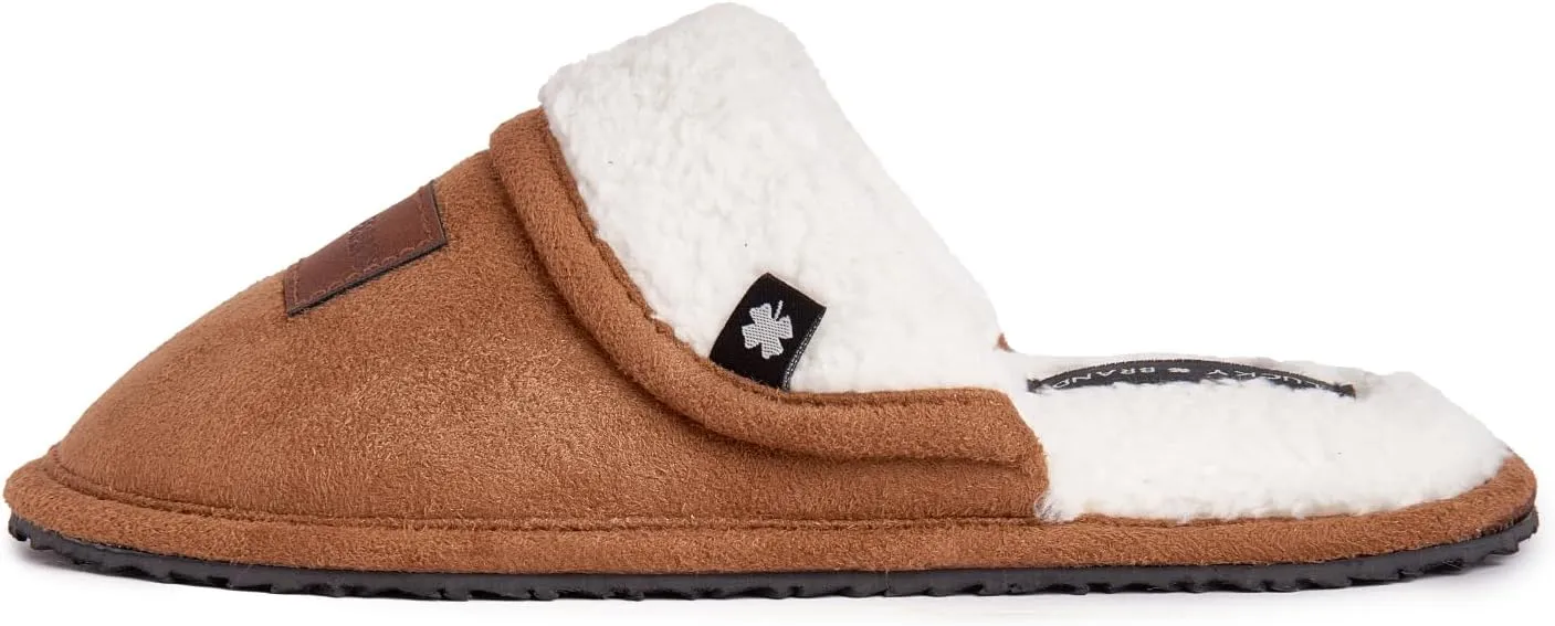 Lucky Brand Boy's Fleece Clog Micro Suede Tab Slippers  Warm and Comfortable Indoor Footwear