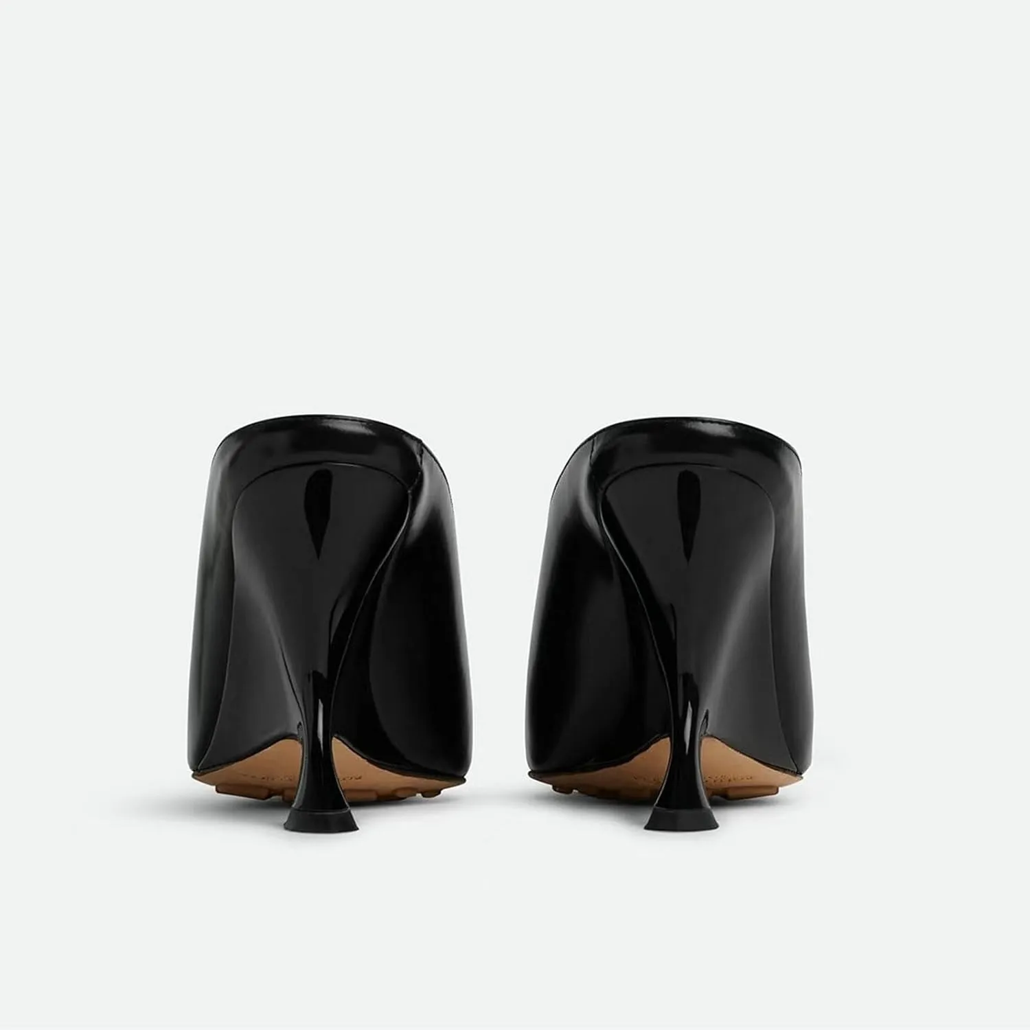 Meefit Women Metallic Mules Pointed Toe Wedges High Heel Slides Closed Toe Patent Leather Slippers Slip On Dressy Pumps
