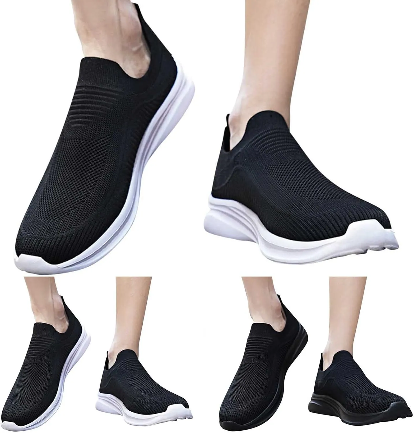 Men Sports Shoes Fashionable and Simple Solid Color New Pattern Summer Mesh Breathable Slip On Mens Sneaker Shoes