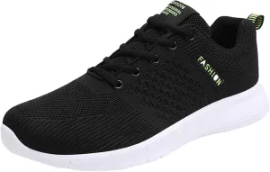 Men Sports Shoes Fashionable Color Matching Mesh Breathable and Comfortable Lace Up Flat Mens Sneaker Socks Shoes