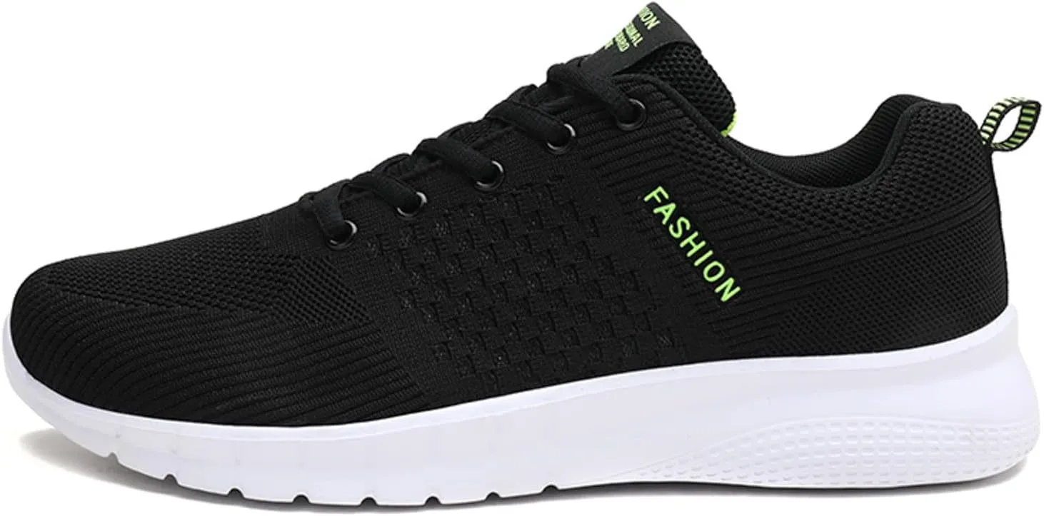 Men Sports Shoes Fashionable Color Matching Mesh Breathable and Comfortable Lace Up Flat Mens Sneaker Socks Shoes