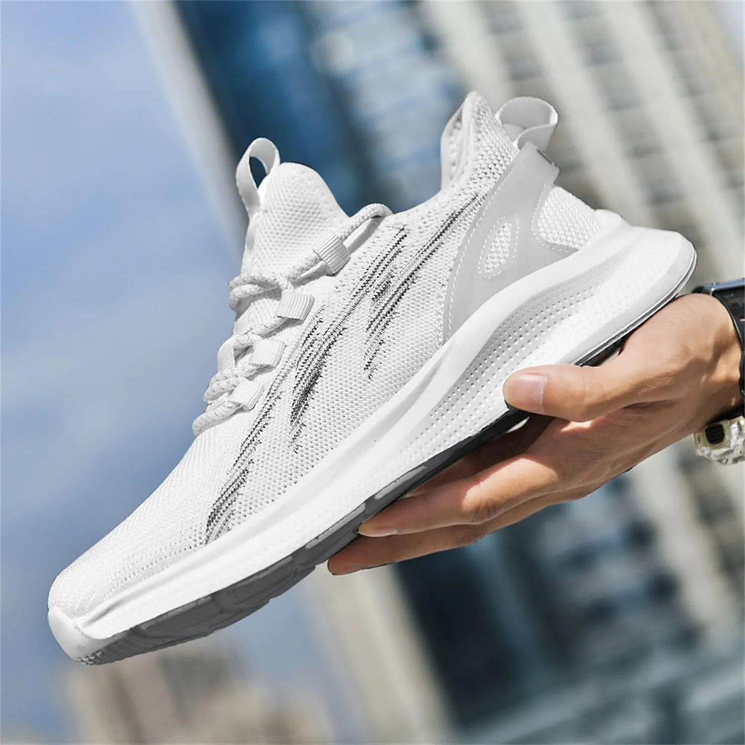 Men's Arch Support Walking Shoes Breathable and Light Outdoor Comfy Walking Shoe Arch Support Plantar Fasciitis