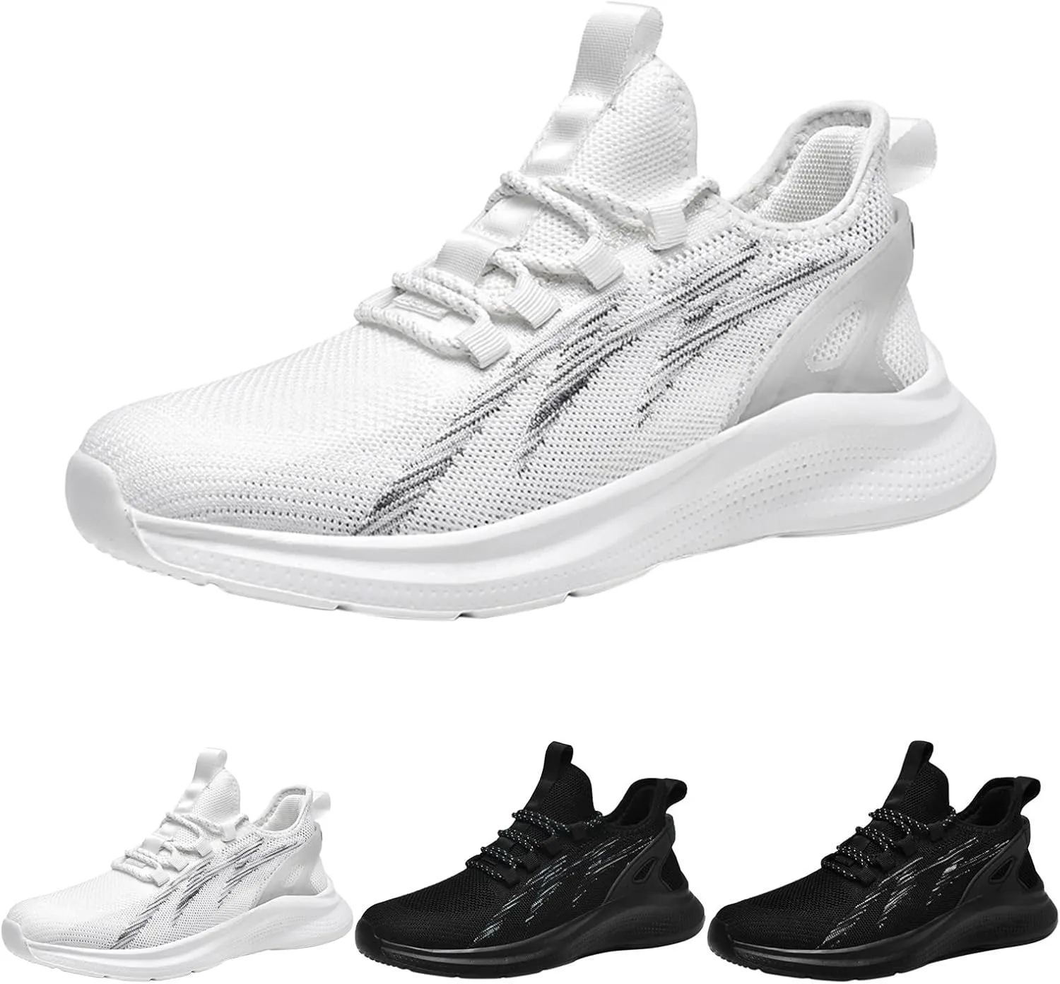Men's Arch Support Walking Shoes Breathable and Light Outdoor Comfy Walking Shoe Arch Support Plantar Fasciitis