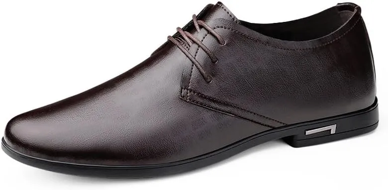 Men's Classic Lace-up Oxfords Shoes Vintage Derby Shoes Mens Patent Leather Formal Business Dress Shoes