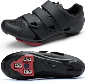 Mens Cycling Shoes Compatible with Peloton Bike & SPD 2 Bolt Clips - Unisex Spin Bicycle Shoes with 3 Bolt Look Delta Cleats - Indoor Outdoor Road Bike Shoes for Men Women