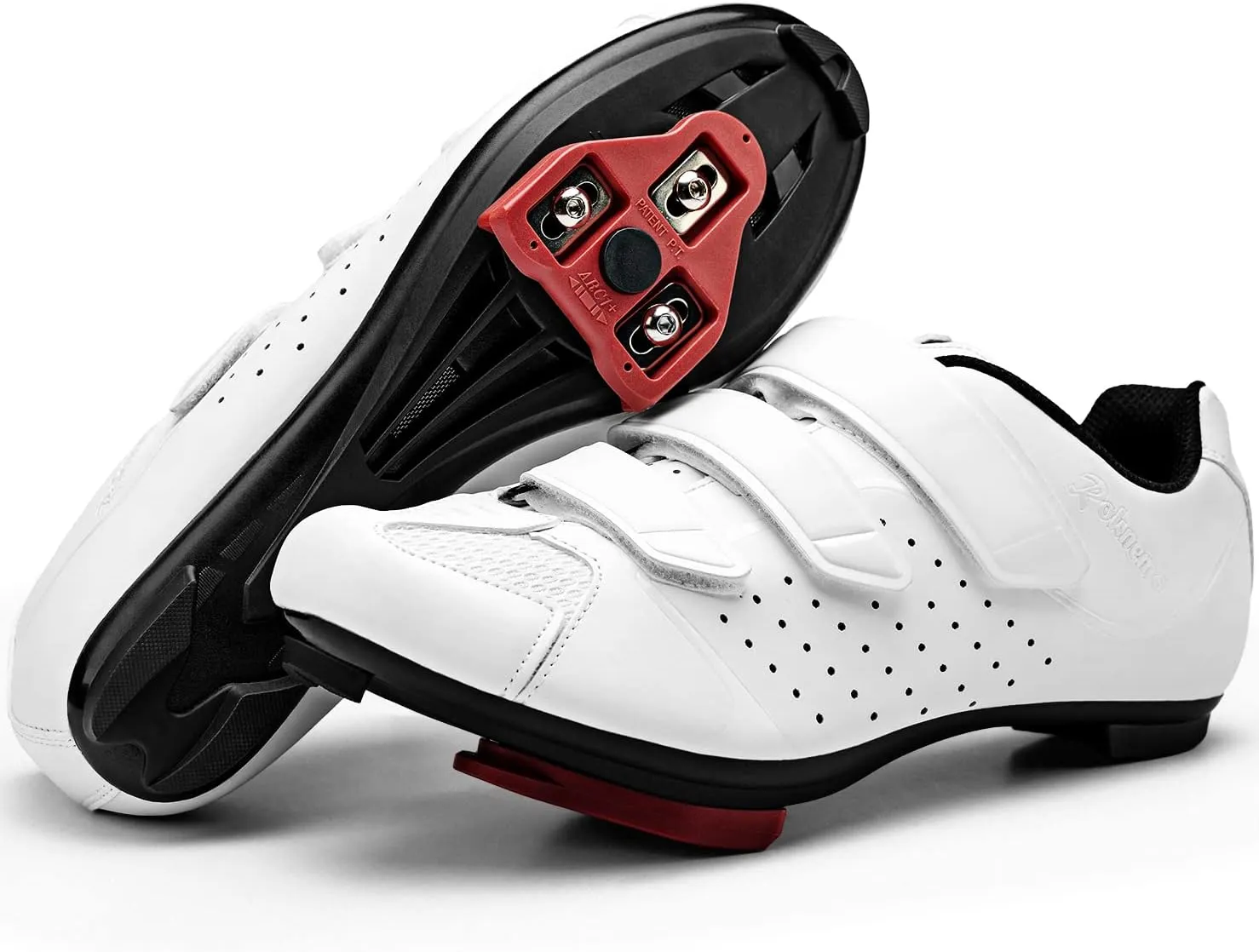 Mens Cycling Shoes Compatible with Peloton Bike & SPD 2 Bolt Clips - Unisex Spin Bicycle Shoes with 3 Bolt Look Delta Cleats - Indoor Outdoor Road Bike Shoes for Men Women