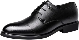 Men's Fashion Wingtip Brogue Shoes Genuine Leather Lace-Up Oxfords Shoes Formal Casual Dress Shoes for Men