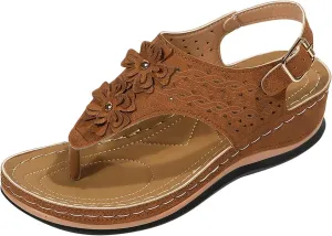 Mens Flip Flops Orthopedic Sandals for Women Adjustable Orthotic Thong Sandals with Arch Support Platform Flip Flops