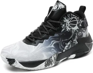 Men's High-Top Basketball Sneakers - Lightweight Athletic Sneakers for Volleyball, Streetball & Fitness Training Non-Slip Breathable Sport Shoe for Men Women​