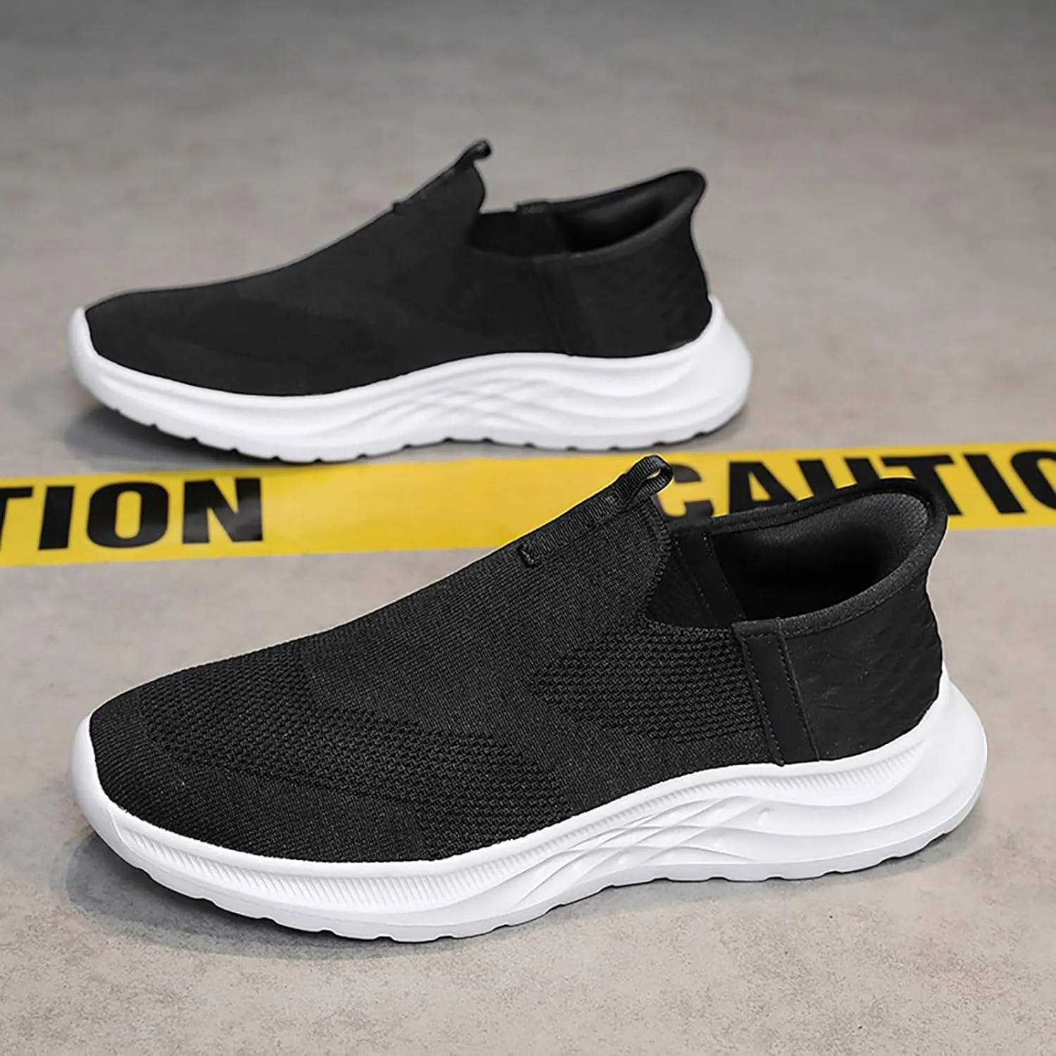 Mens Running Shoes Winter Casual Slip On Shoes Brown Sneakers Men's Athletic Sneakers Lightweight Breathable Steel Toe Tennis Shoe White Loafers