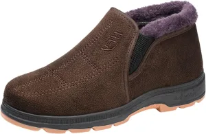 Men's Winter Casual Comfortable Plush Warm Thick Soled Non Slip Cotton Shoes Snow Boots Boot Men