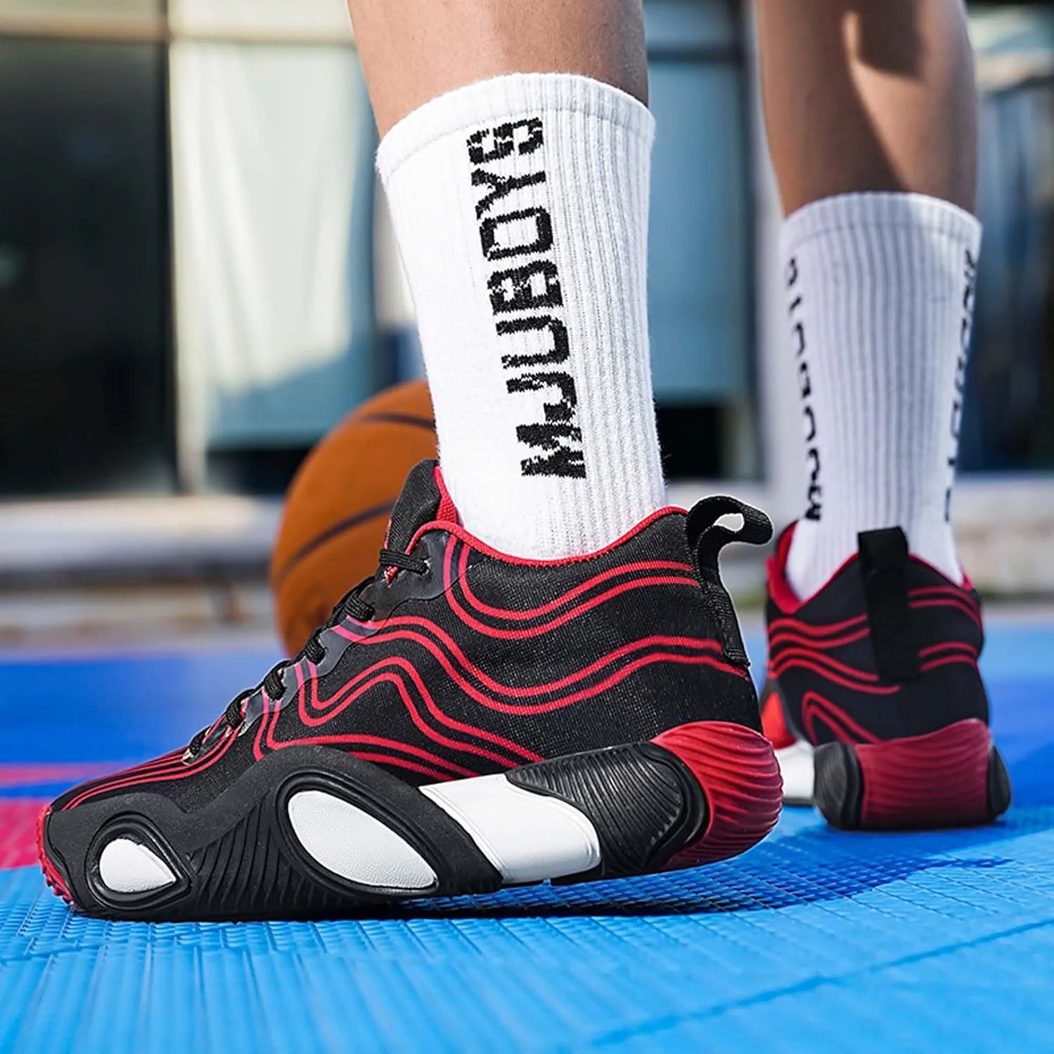Men's Women's Training Competition Professional Basketball Shoes Jumping Fast Landing Stable Sports Shoes