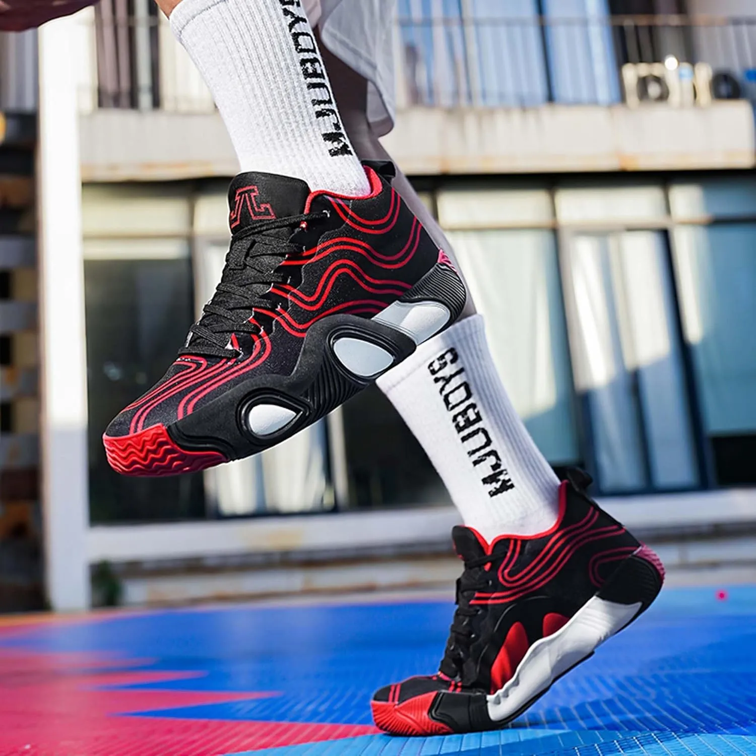 Men's Women's Training Competition Professional Basketball Shoes Jumping Fast Landing Stable Sports Shoes