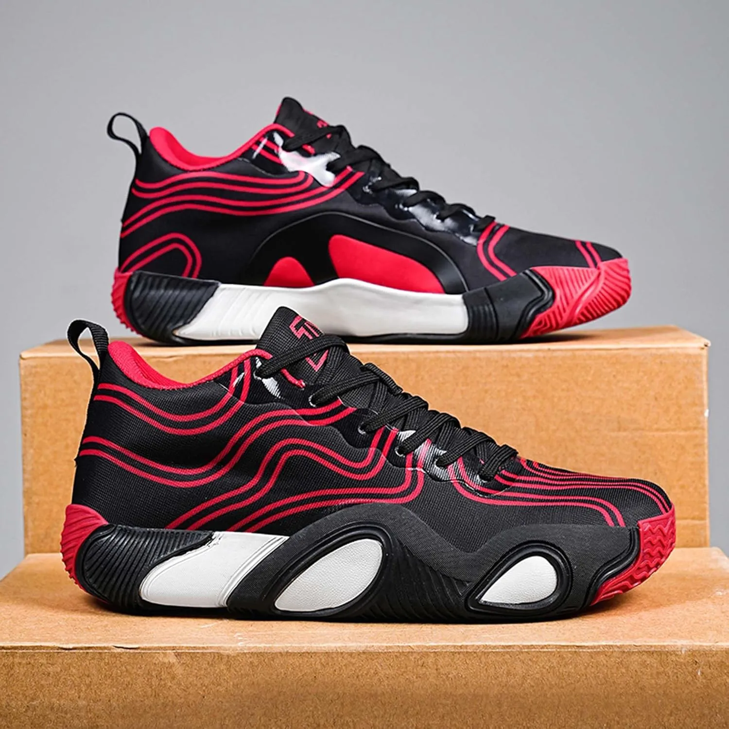 Men's Women's Training Competition Professional Basketball Shoes Jumping Fast Landing Stable Sports Shoes