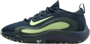 Nike IsoFly Big Kids' Basketball Shoes (FN4384-401, Armory Navy/Vintage Green/Barely Volt)