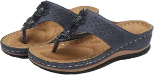 Orthopedic Sandals for Women 2025 Orthotic Cushion Flip Flops Women's Recovery Walking Sandal for Woman with Arch Support Summer Comfortable Slip On Flip Flops for Womans Wedge Shoes