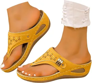Orthopedic Sandals for Women Dressy Comfortable Arch Support Platform Wedge Sandals Summer Vacation Beach Shoes