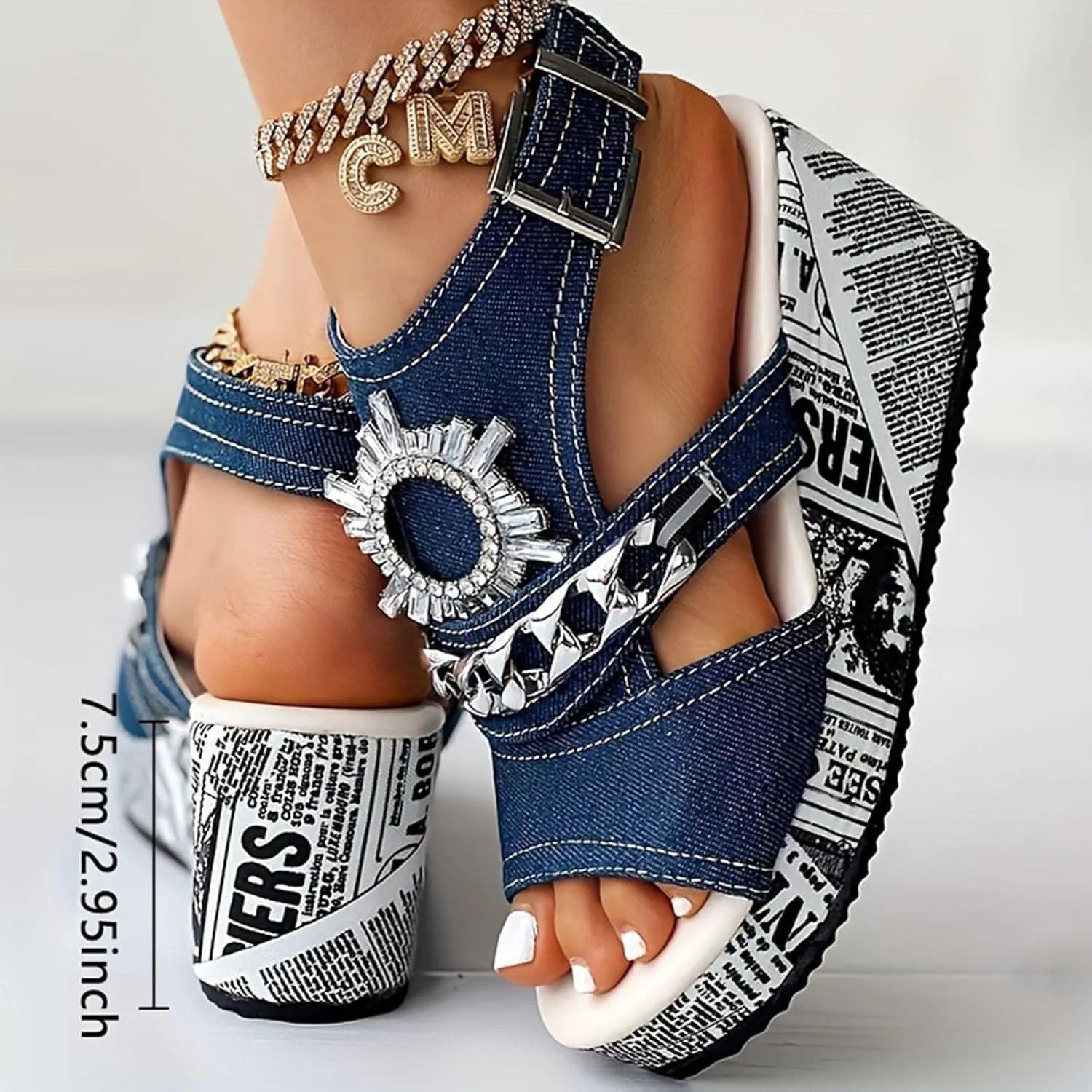 Platform Sandals Women’s Low Wedges Platform Sandals Wedge Sandals Women's Casual Platform Open Toe Wedge Sandal