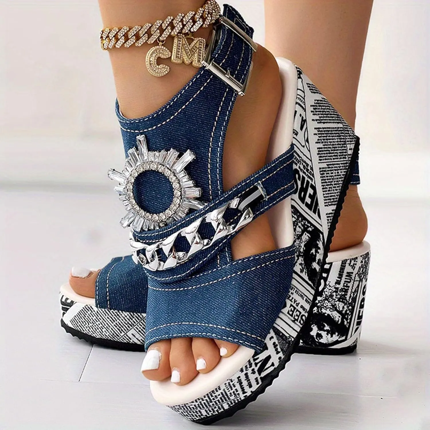 Platform Sandals Women’s Low Wedges Platform Sandals Wedge Sandals Women's Casual Platform Open Toe Wedge Sandal