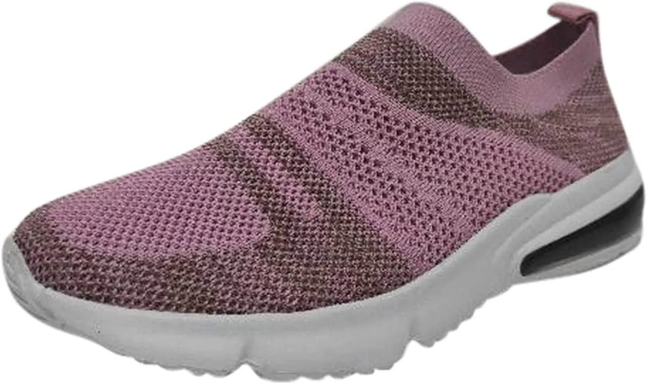 Platform Sneakers for Women Slip On Women's Slip On Shoes Black Leather Walking Shoes for Women Wide Width Women's Sneakers Size 10 1/2 Zapatos De Trabajo para Mujeres Confortables
