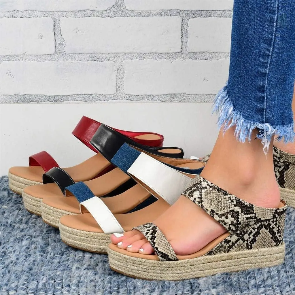 Sandals for Women Dressy Summer, Wedge Sandals for Womens Wedge Platform Sandal Open Toe Casual Comfort Sandals