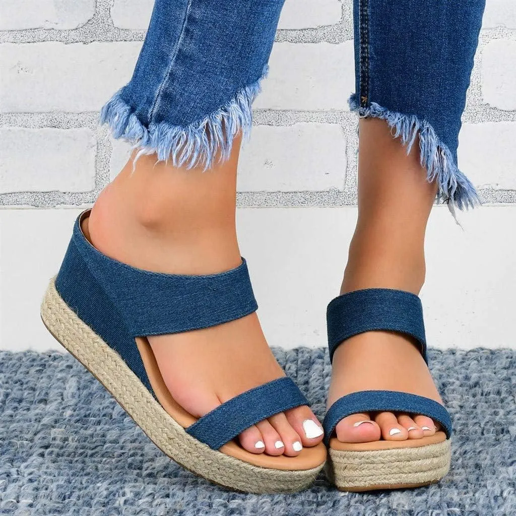 Sandals for Women Dressy Summer, Wedge Sandals for Womens Wedge Platform Sandal Open Toe Casual Comfort Sandals