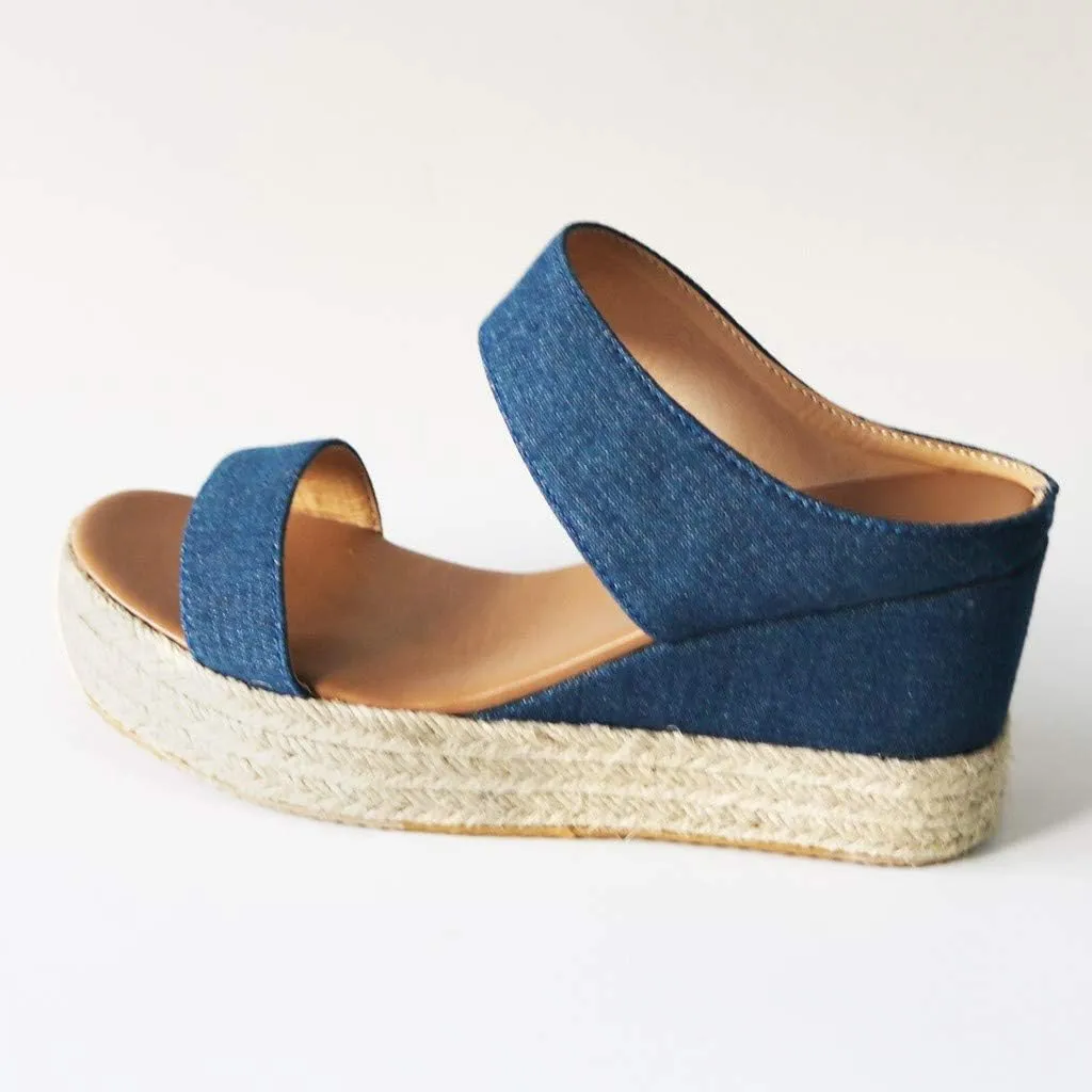 Sandals for Women Dressy Summer, Wedge Sandals for Womens Wedge Platform Sandal Open Toe Casual Comfort Sandals
