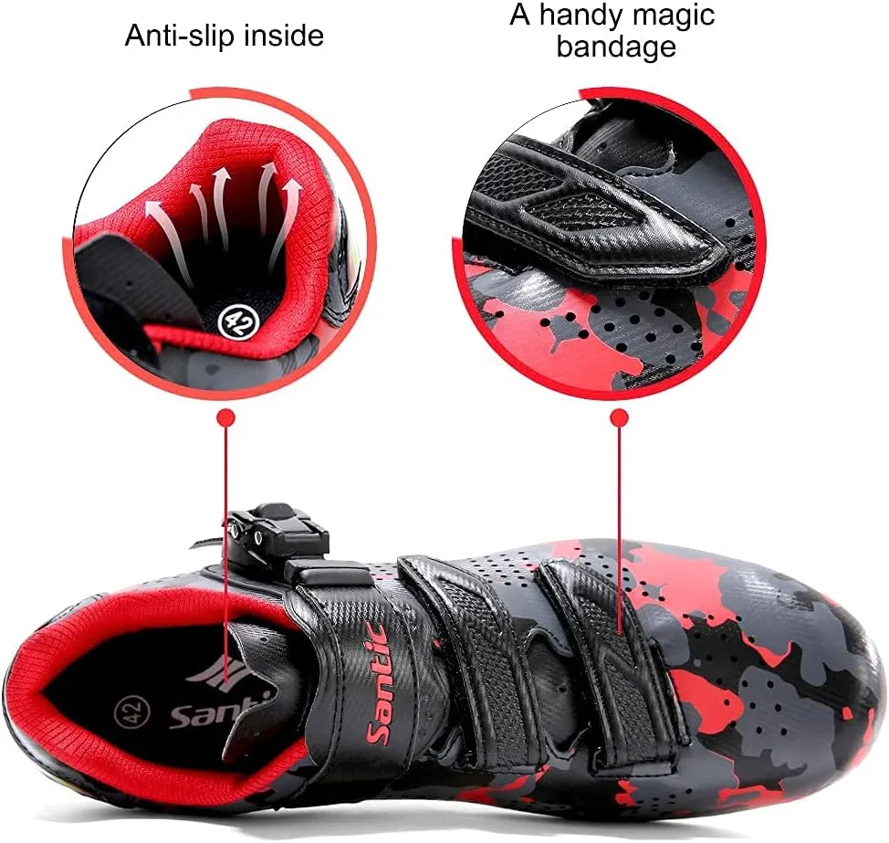 Santic Unisex Cycling Shoes Indoor Road Bike Shoes Riding Shoes for Men and Women