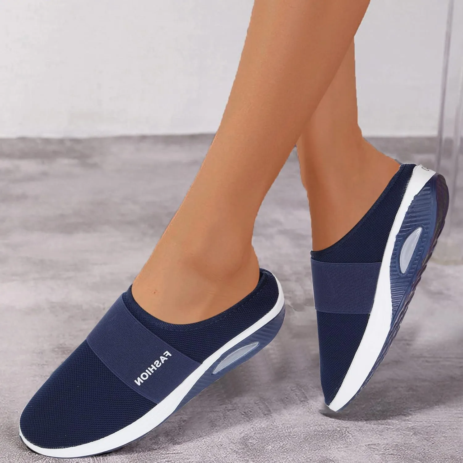SBGMoSJ Plantar Fasciitis Shoes Women Dressy Slip On Walking Shoes Women Wide Black Sneakers for Women Fashion Platform Sneakers for Women Slip On White Tennis Shoes Women Size 6 Wide