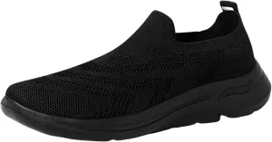 SBGMoSJ Plantar Fasciitis Shoes Women Slip Ons Wide Women Orthopedic Sneakers Wide All White Gym Shoes for Women Running Shoes for Women Black and White Women's Hiking Shoes Lightweight