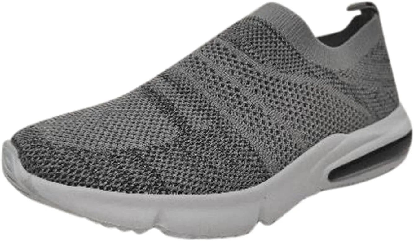 SBGMoSJ Sneakers for Women Women Slip On Sneakers Memory Foam Black Sneakers for Women Comfortable Wide Women Diabetic Walking Sneakers Size 10 Women's Comfortable Working Nurse Shoes Non-Slip