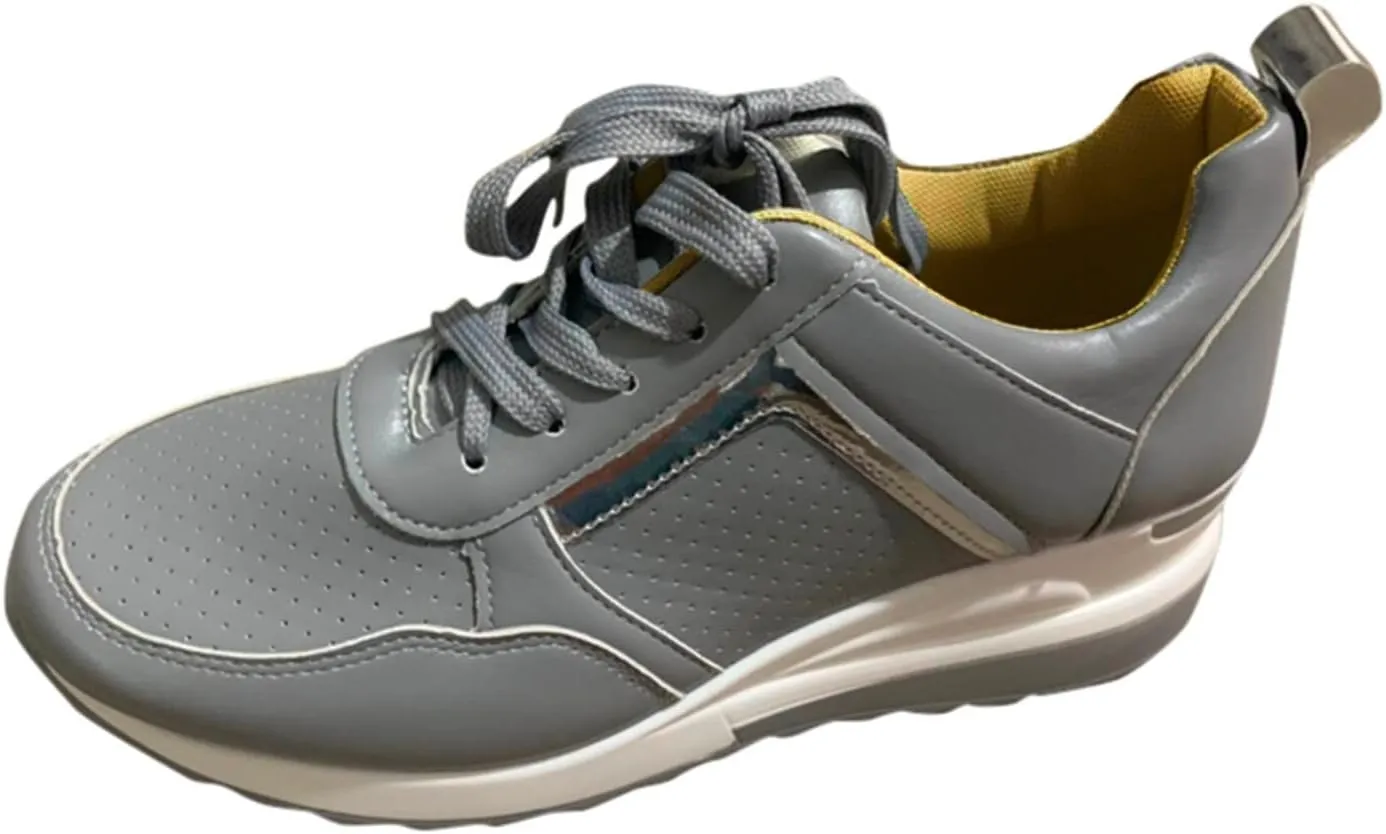 SBGMoSJ Walking Sneakers for Women 2023 with High Arch Slip On Sneakers for Women Size 10.5 Womens Athletic Shoes Size 11 Wide Platform Sneakers for Women Wide Zapatos Negros para Mujer Altos