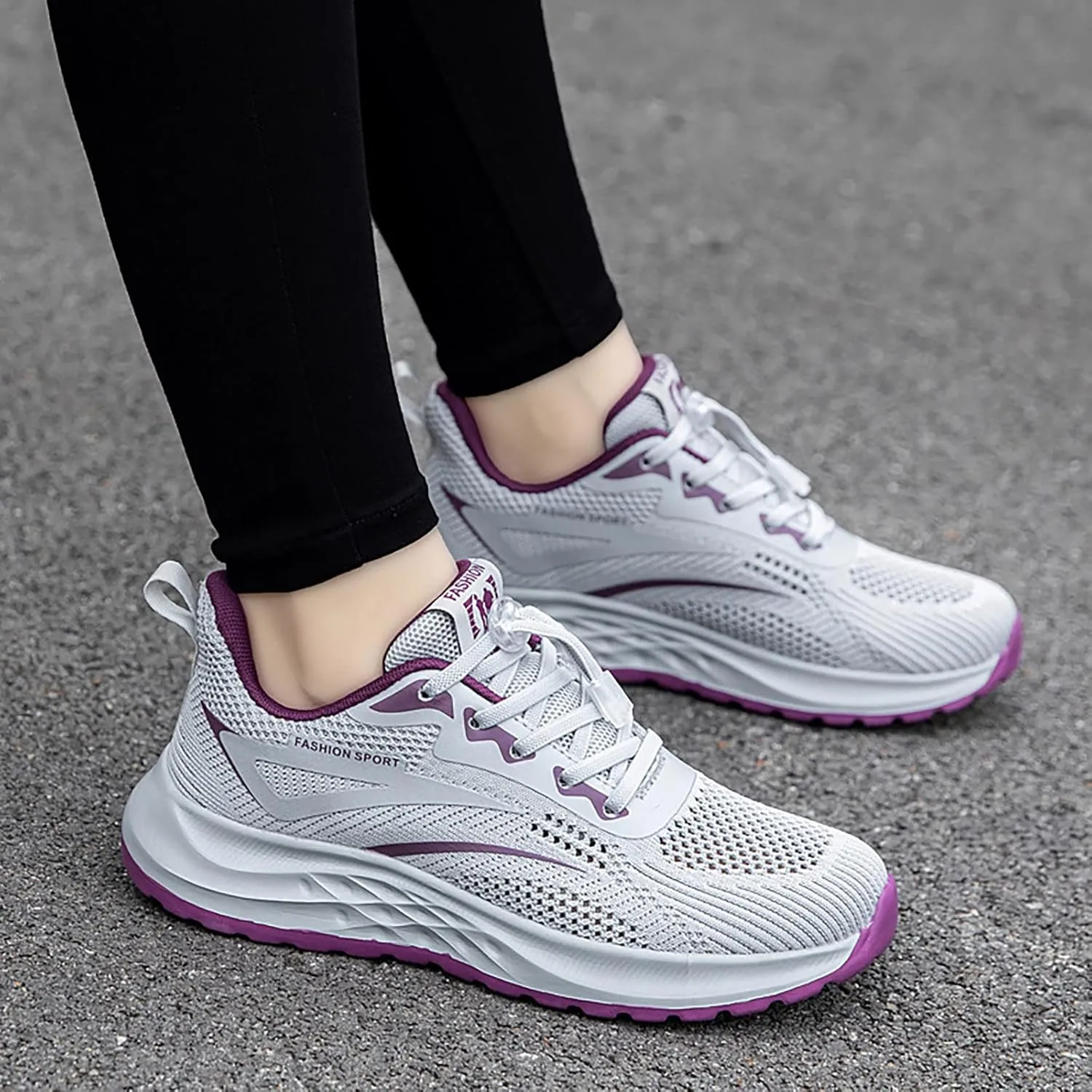 SBGMoSJ Womens Trail Running Shoes Wide Cute Black Sneakers for Women Extra Wide Slip On Shoes for Women Plantar Fasciitis Shoes Women Slip Ons Wide Tenis OrtopéDicos para Mujeres