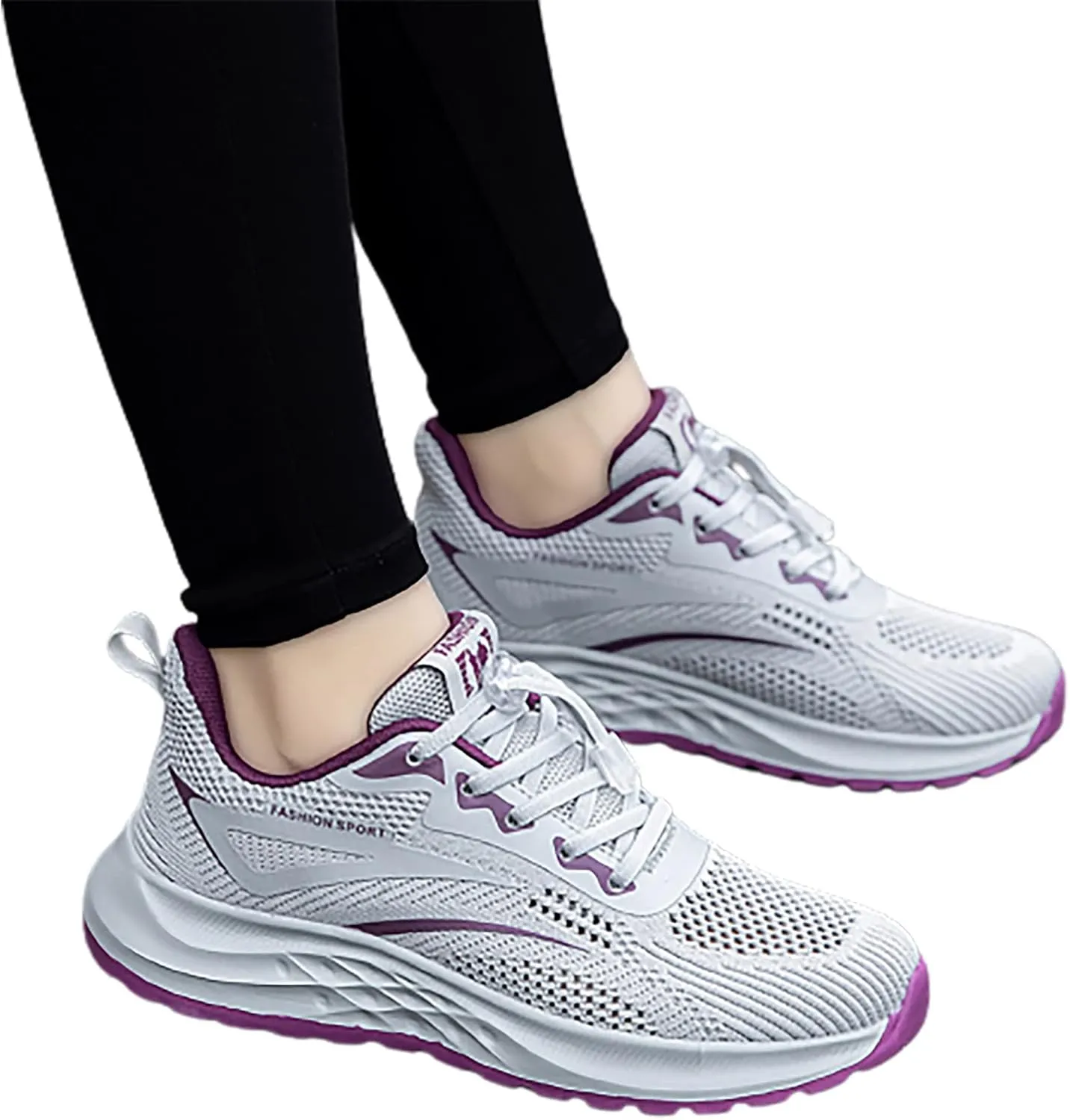 SBGMoSJ Womens Trail Running Shoes Wide Cute Black Sneakers for Women Extra Wide Slip On Shoes for Women Plantar Fasciitis Shoes Women Slip Ons Wide Tenis OrtopéDicos para Mujeres