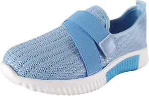 SBGMoSJ Womens White Sneakers Casual Women's Fashion Sneakers Black Sneakers for Women Fashion Comfortable Women's Sneakers Size 8 Slip On Zapato Ortopedico para Mujer Negro