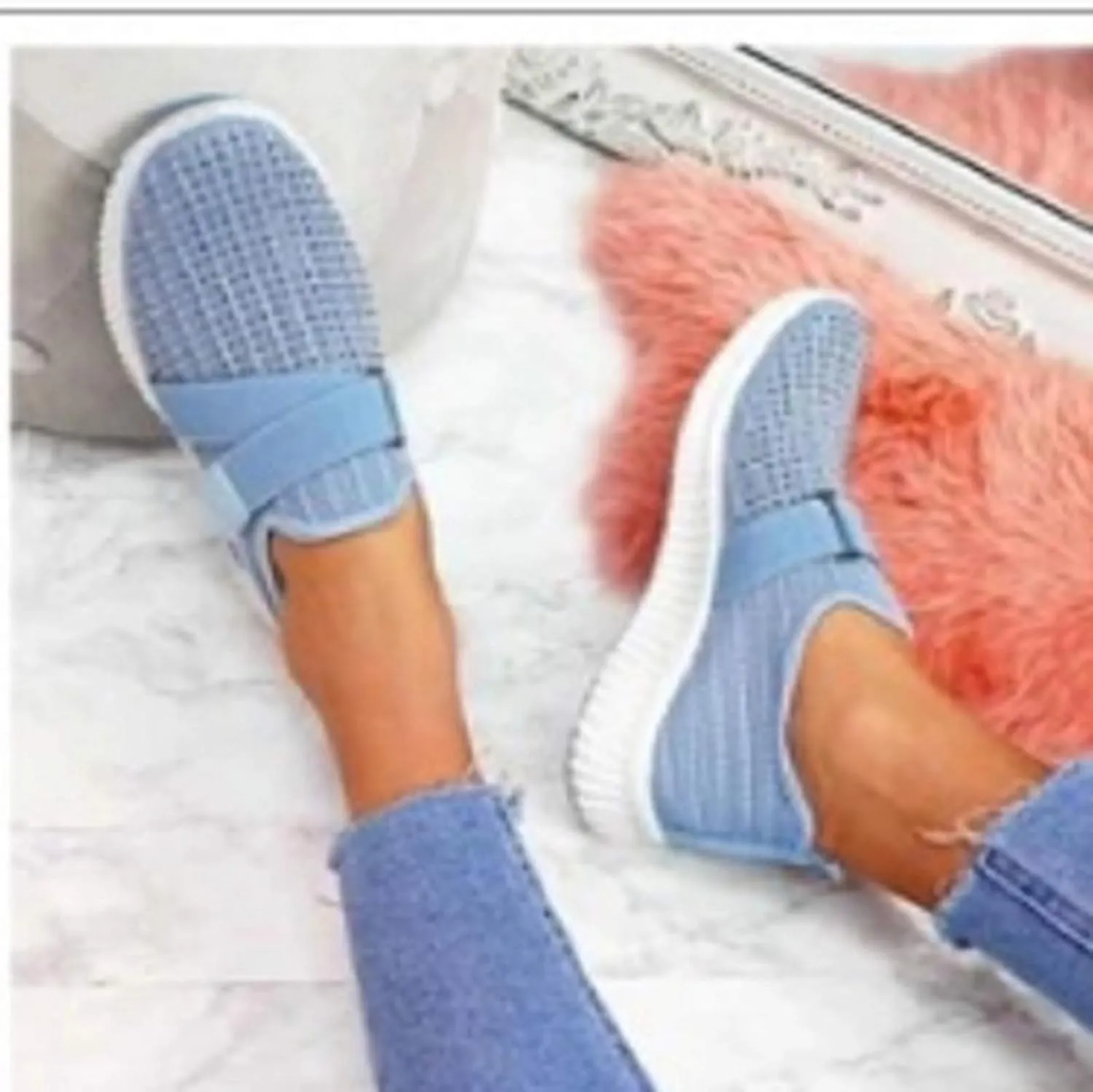SBGMoSJ Womens White Sneakers Casual Women's Fashion Sneakers Black Sneakers for Women Fashion Comfortable Women's Sneakers Size 8 Slip On Zapato Ortopedico para Mujer Negro