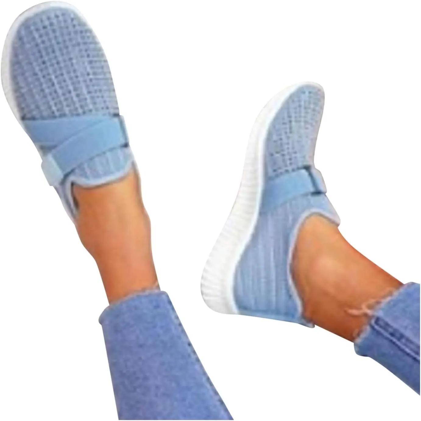SBGMoSJ Womens White Sneakers Casual Women's Fashion Sneakers Black Sneakers for Women Fashion Comfortable Women's Sneakers Size 8 Slip On Zapato Ortopedico para Mujer Negro