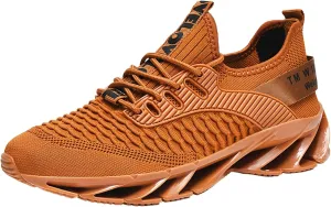 Sneakers Height Boosting Shoes for Men Walking Shoes Comfort Non Slip Breathable Knit Slip On Sneaker Laces for Men