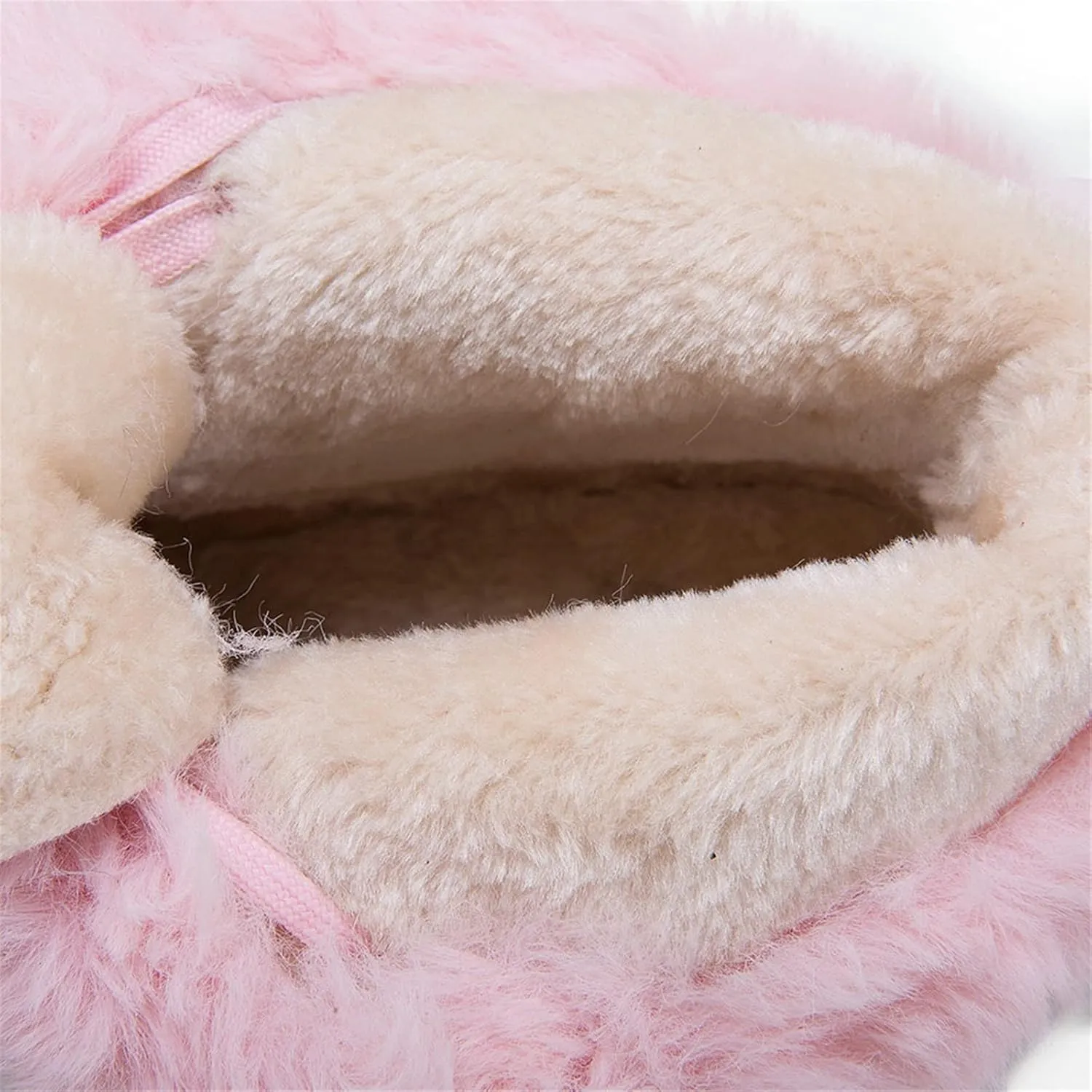 Student Fleece Snow Boots Women Plush Lined Lace Up Boots Winter Platform Ankle Boots PU Leather Ankle Boots Sports Style Ankle Shoes