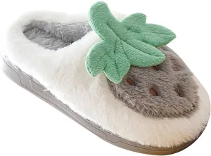 Sweet Strawberry Slippers for Toddler Kids Winter Cute 𝐂ozy House Shoes Girl Boy Warm Fleece House Slippers