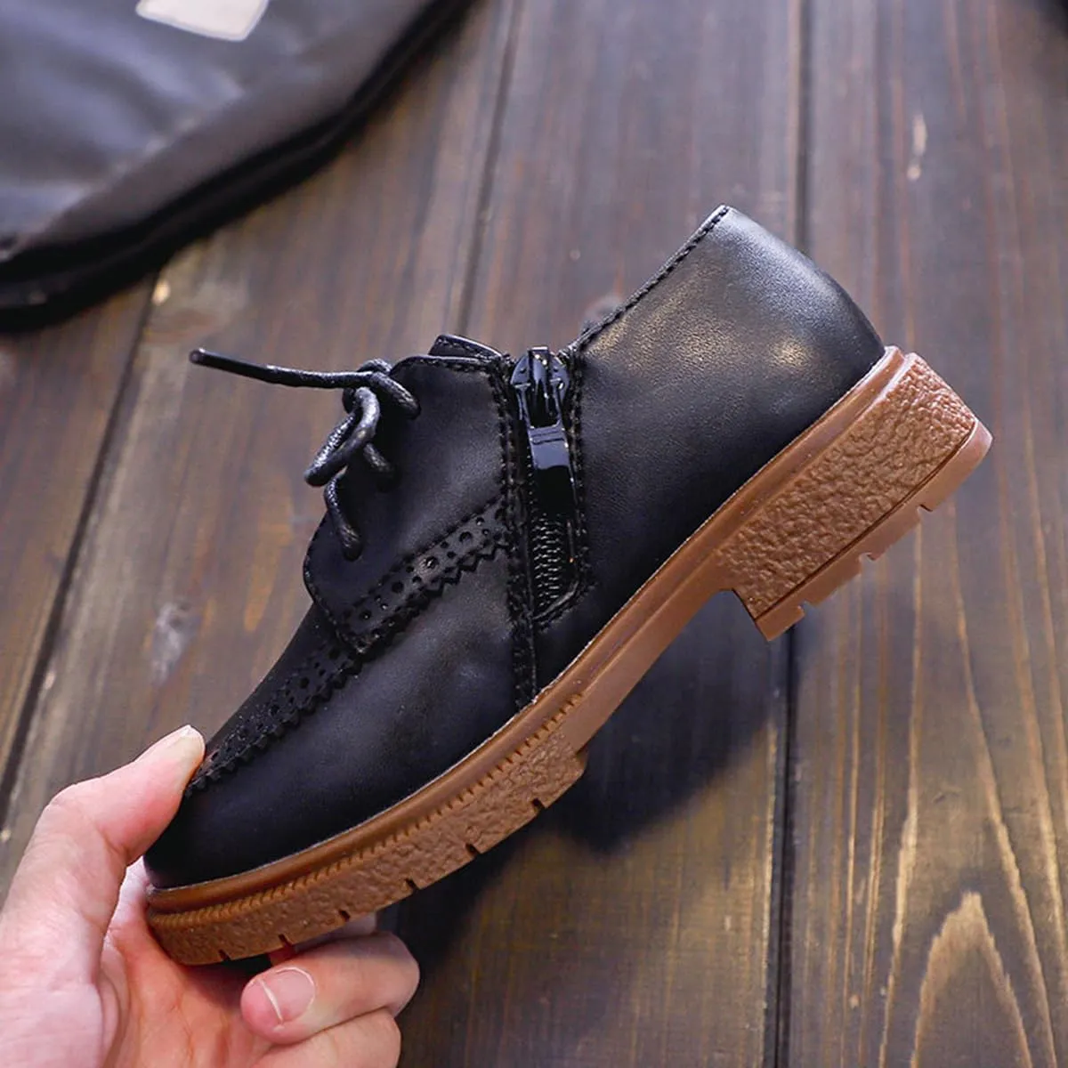 TangDao Boy’s Dress Shoes Slip On Loafers Lace Up Comfort School Uniform Shoes Kids Wedding Shoes