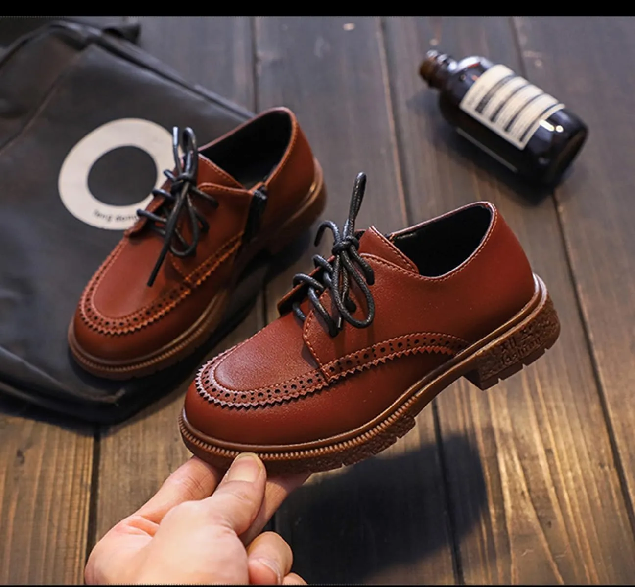 TangDao Boy’s Dress Shoes Slip On Loafers Lace Up Comfort School Uniform Shoes Kids Wedding Shoes