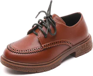 TangDao Boy’s Dress Shoes Slip On Loafers Lace Up Comfort School Uniform Shoes Kids Wedding Shoes