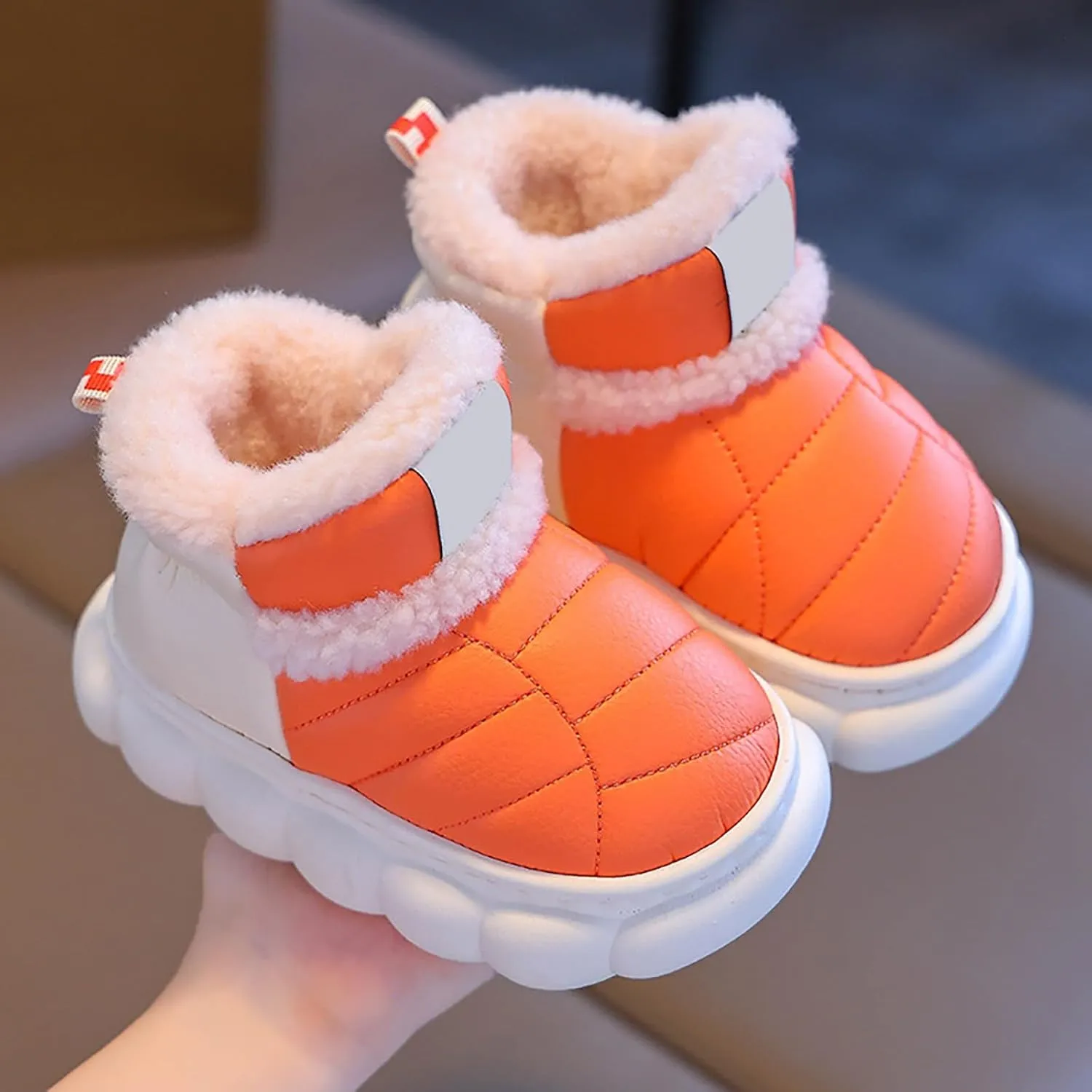 Toddler Boots Girls Boys Winter Boots Cozy Fleece Snow Boots Outdoor Warm Shoes Girls Winter Boots Girls Ankle Boots