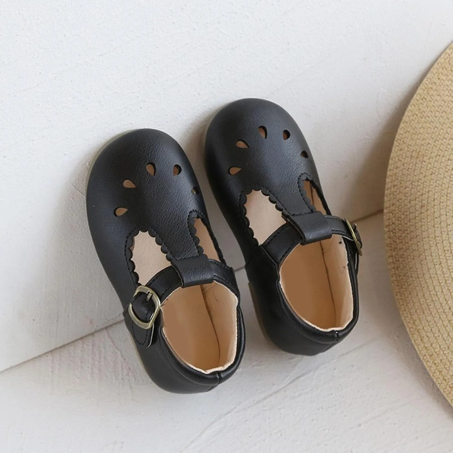 Toddler Girl Mary Jane Dress Shoes Ballet Flats Flower Girl Shoes School Oxford Flats for Little Girl Dress Shoes